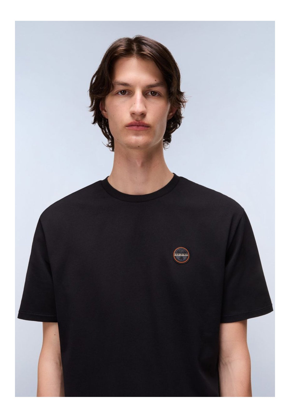 T-shirt a Maniche Corte S-Badge Ss 1 NP0A8949 Black Beauty