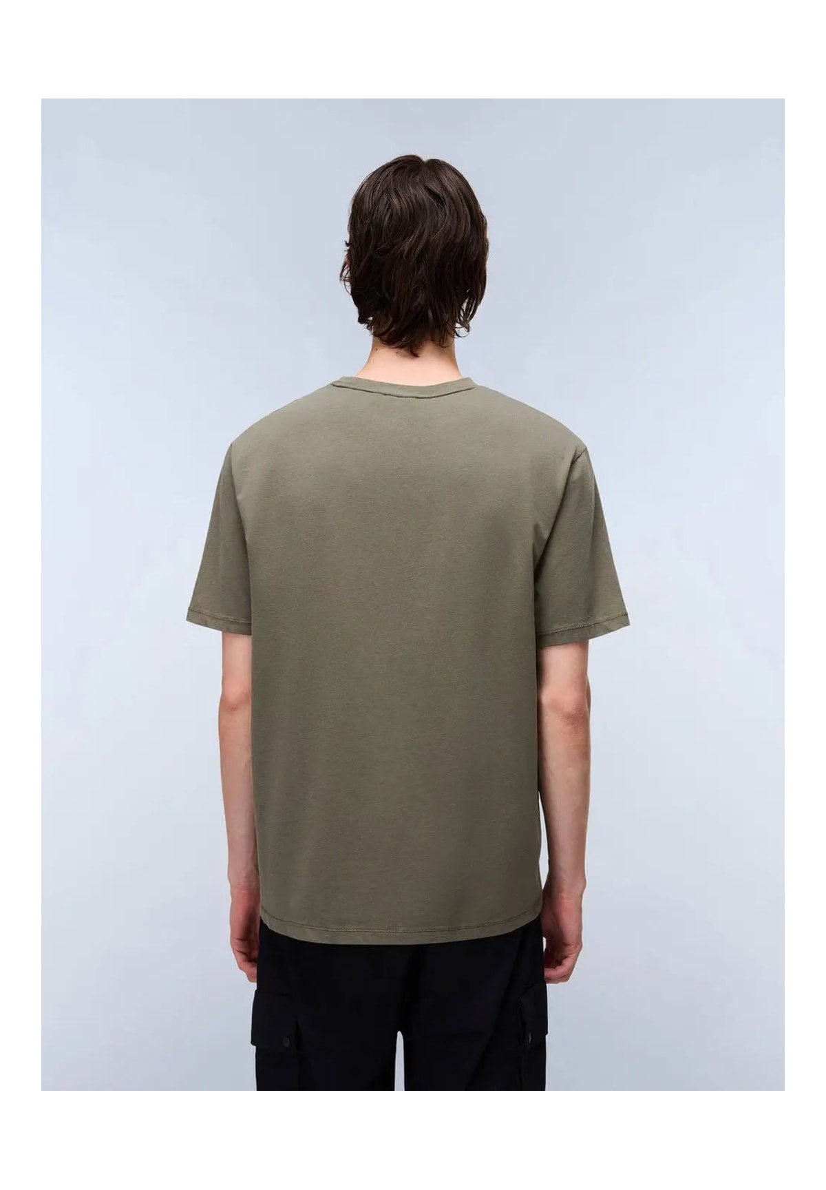 T-shirt a Maniche Corte S-Badge Ss 1 NP0A8949 Olive Night G1F