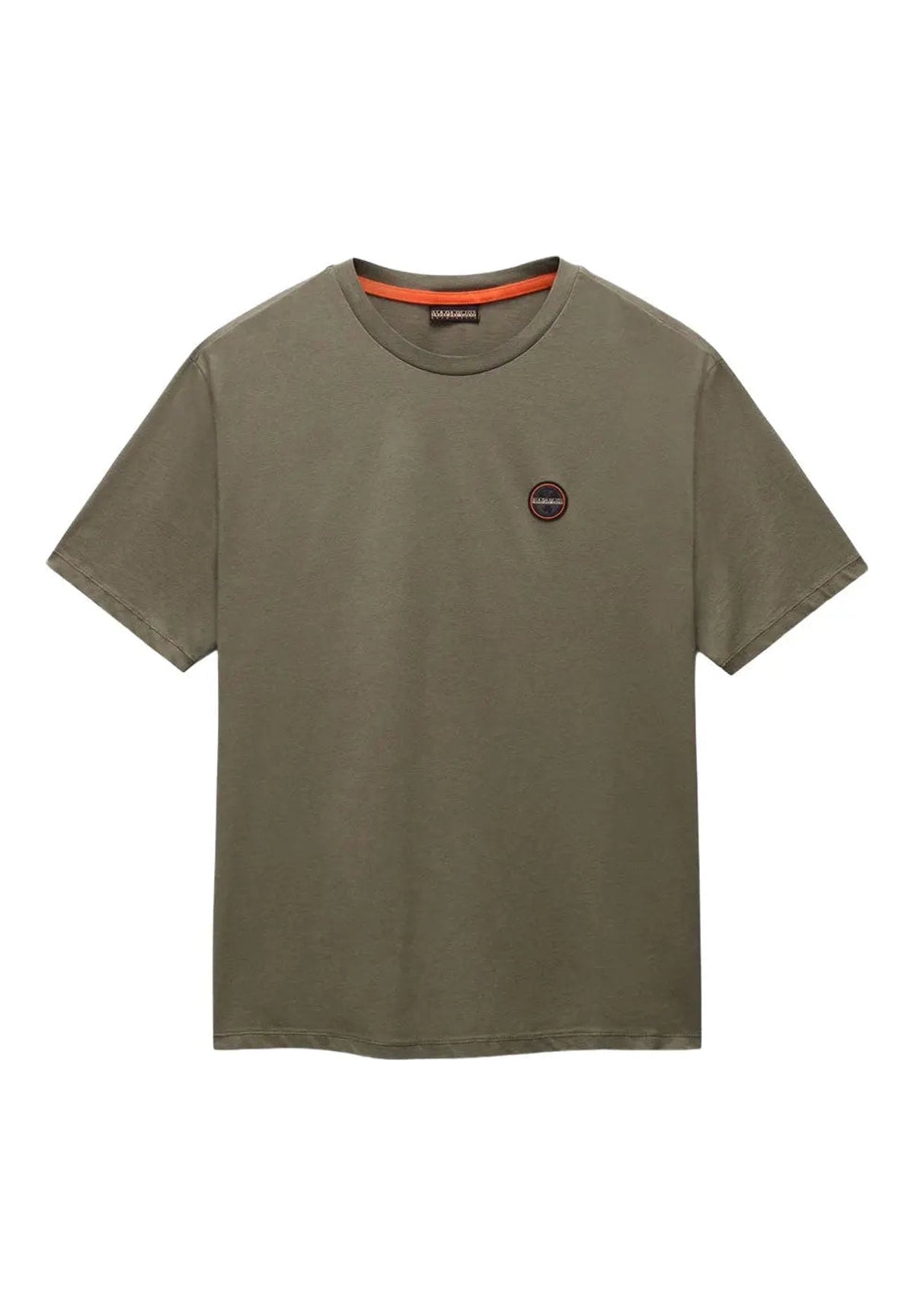 T-shirt a Maniche Corte S-Badge Ss 1 NP0A8949 Olive Night G1F