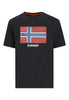 Napapijri T-shirt a Maniche Corte S-Flag Tiki Ss NP0A8A6I Black Beauty