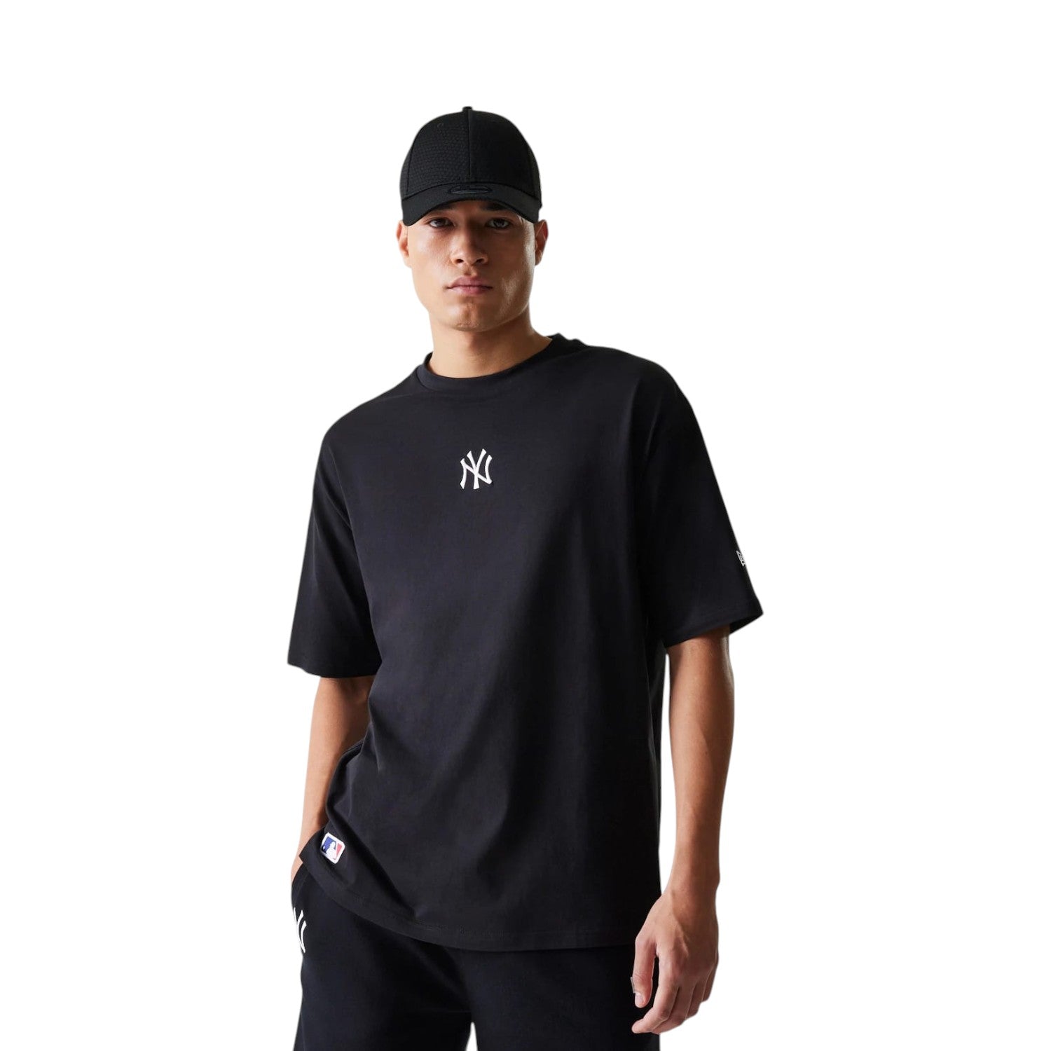T-shirt a Maniche Corte New York Yankees 60675746 Black