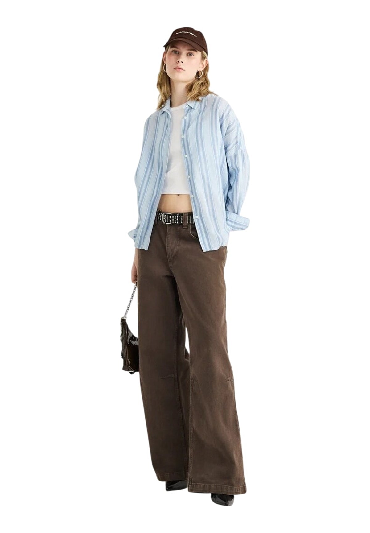 Camicia a Maniche Lunghe Flor PL3051504 Stormy Sea Blue