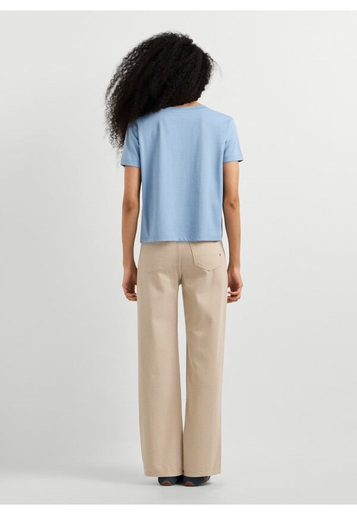 T-shirt a Maniche Corte Claudia PL5000235 Azure Blue