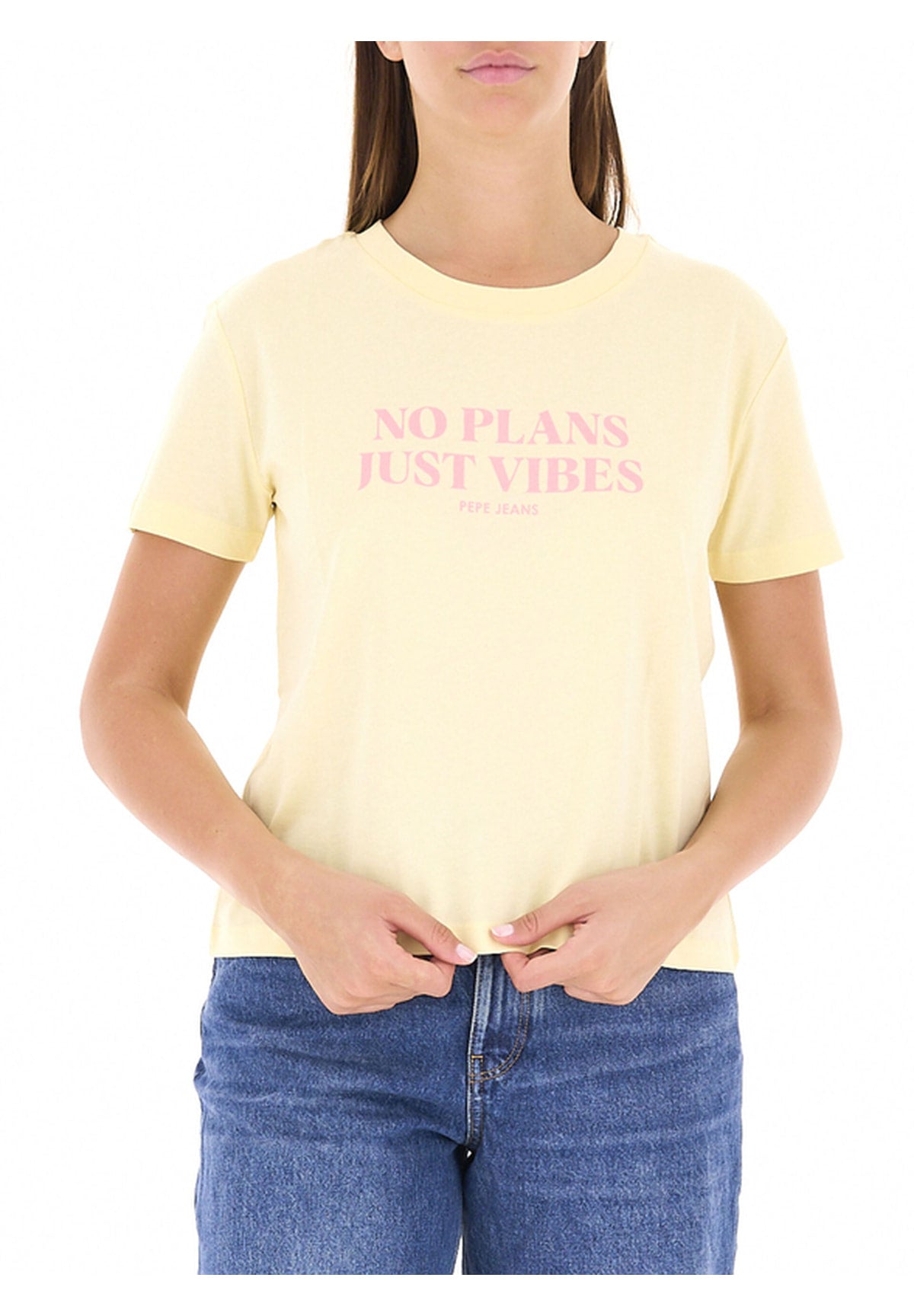 T-shirt a Maniche Corte Cleo PL5000236 Vanilla Beige
