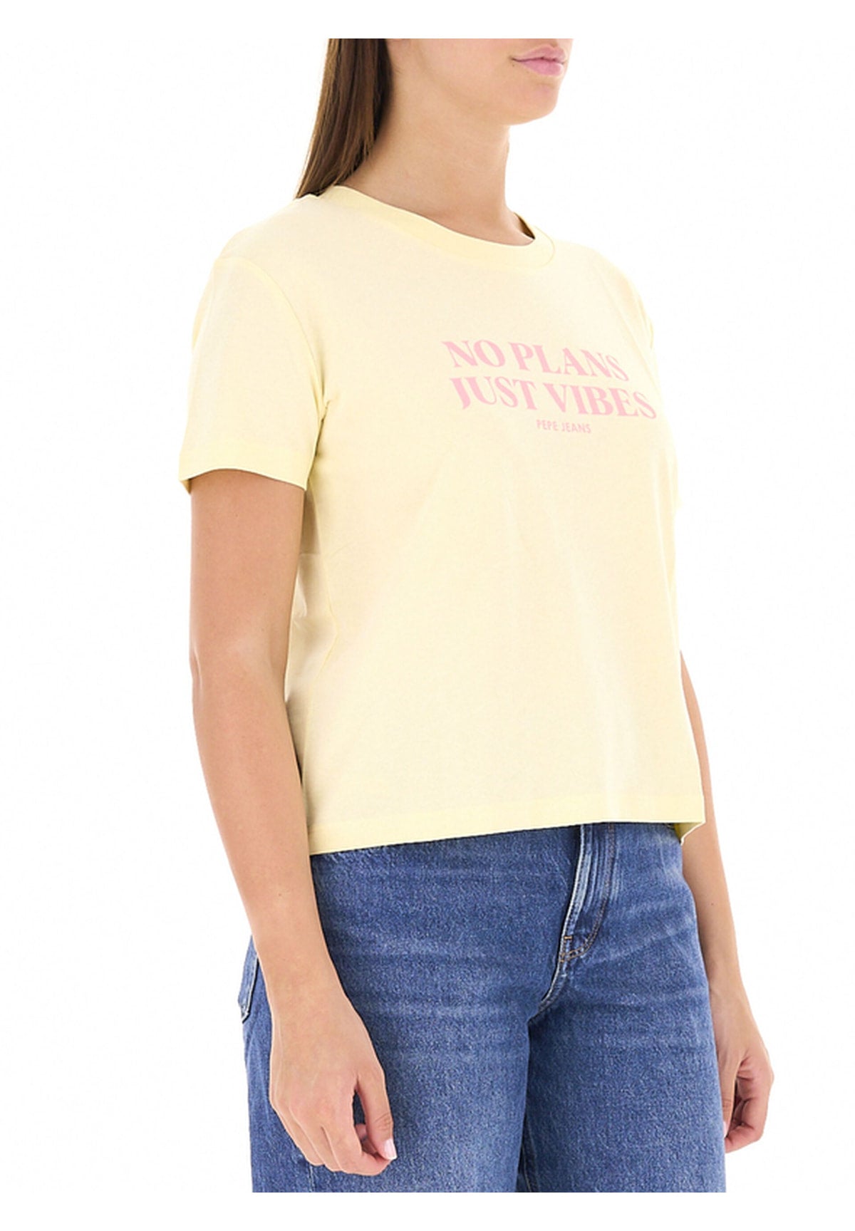 T-shirt a Maniche Corte Cleo PL5000236 Vanilla Beige