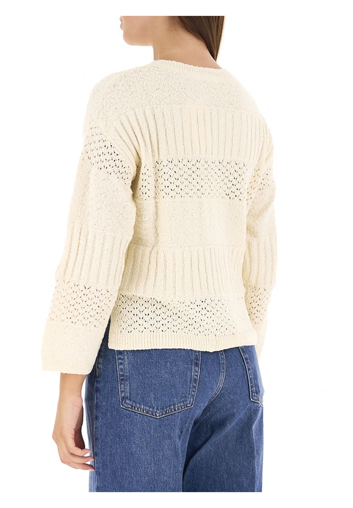 Maglione Girocollo Alaya PL7000159 Mousse White