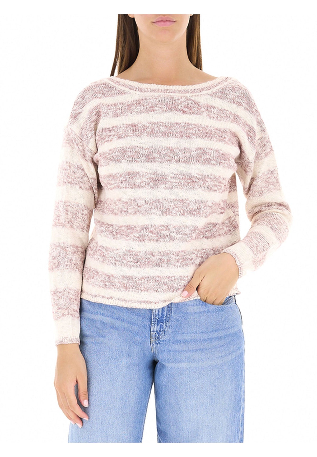Maglione Girocollo Alina PL7000162 Powder Rose Pink