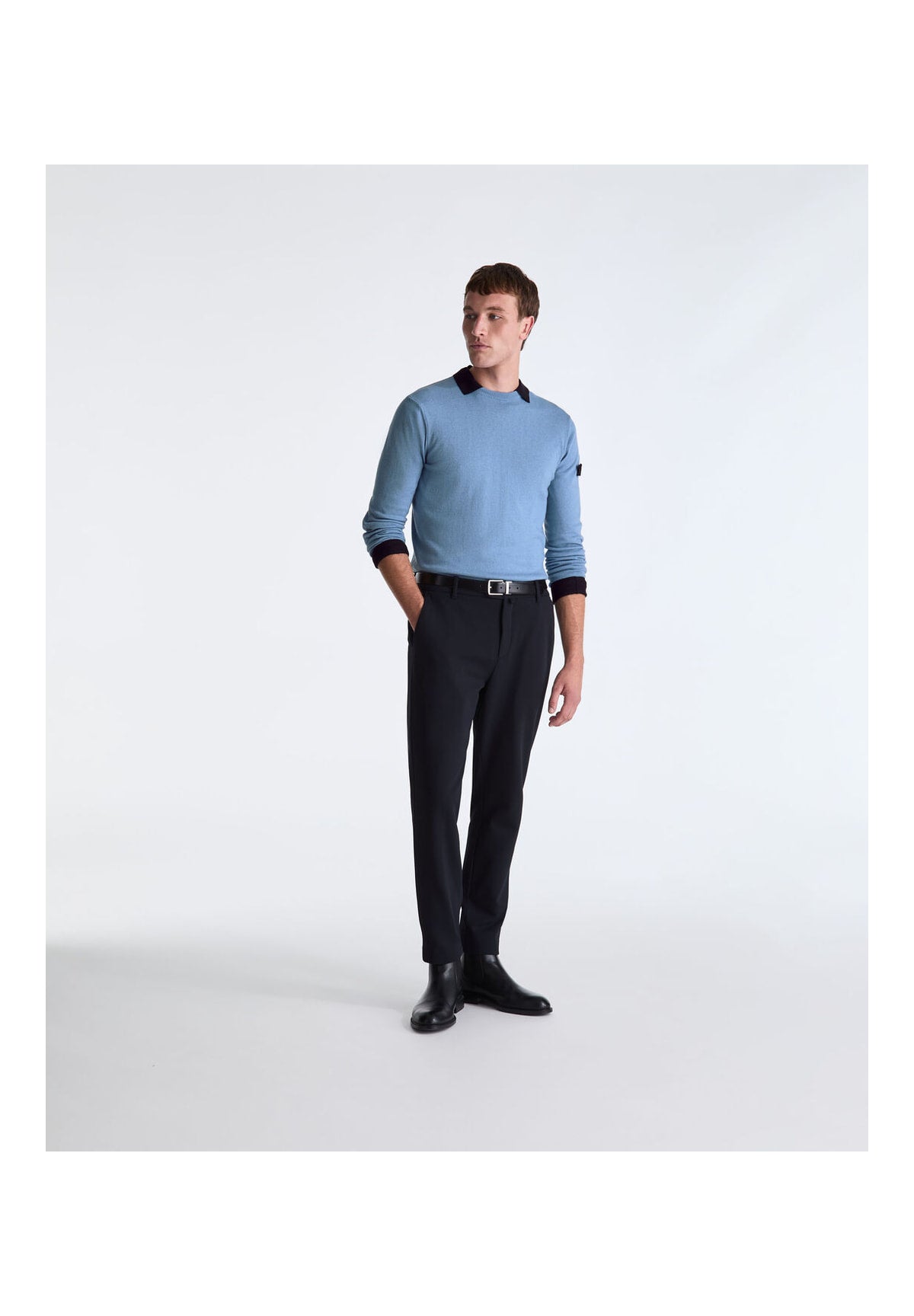 Maglione Girocollo Peu5965 EXMOOR RWS 08 Blu Mostrina