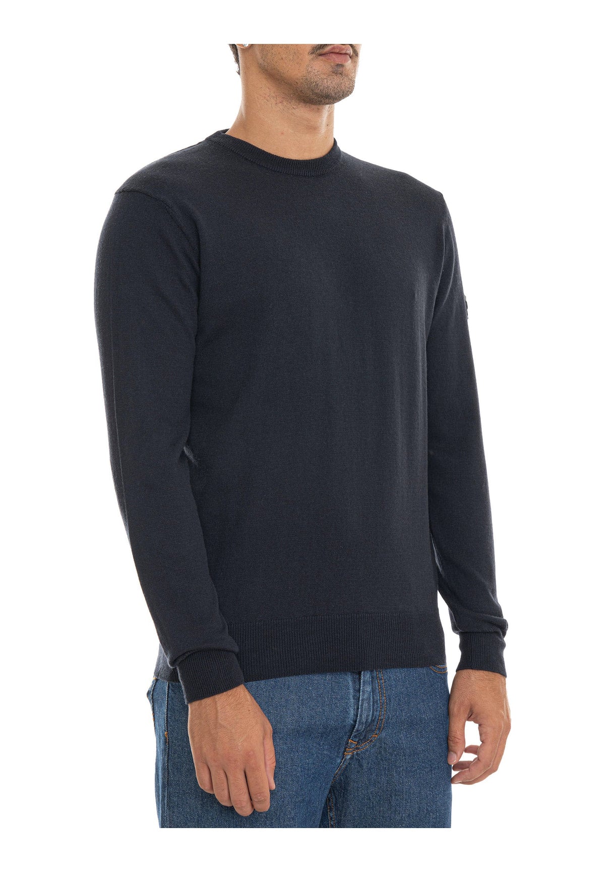 Maglione Girocollo Peu5965 EXMOOR RWS 08 Blu Grafite