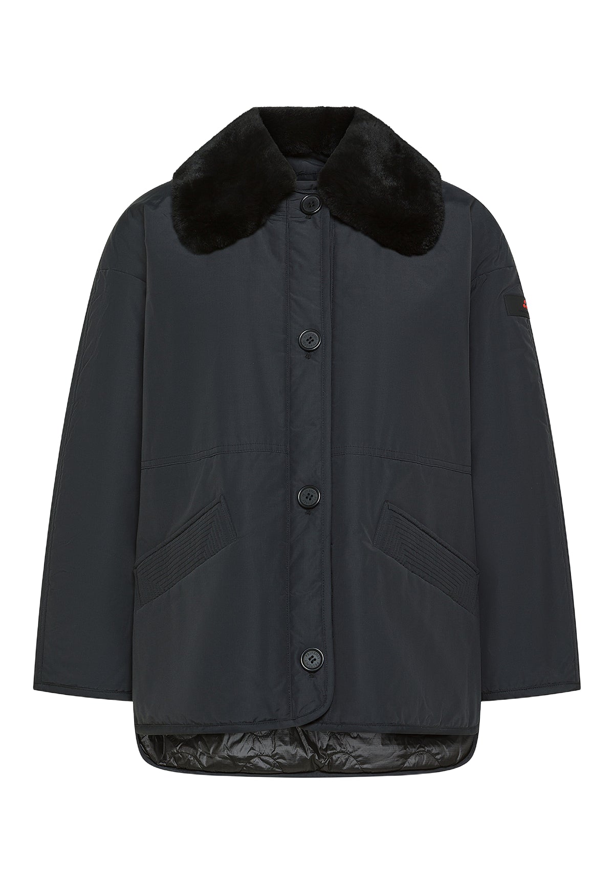 Giubbotto Ped5126 GURSKY DOUBLE BICOL BMAT FUR Nero, Nero