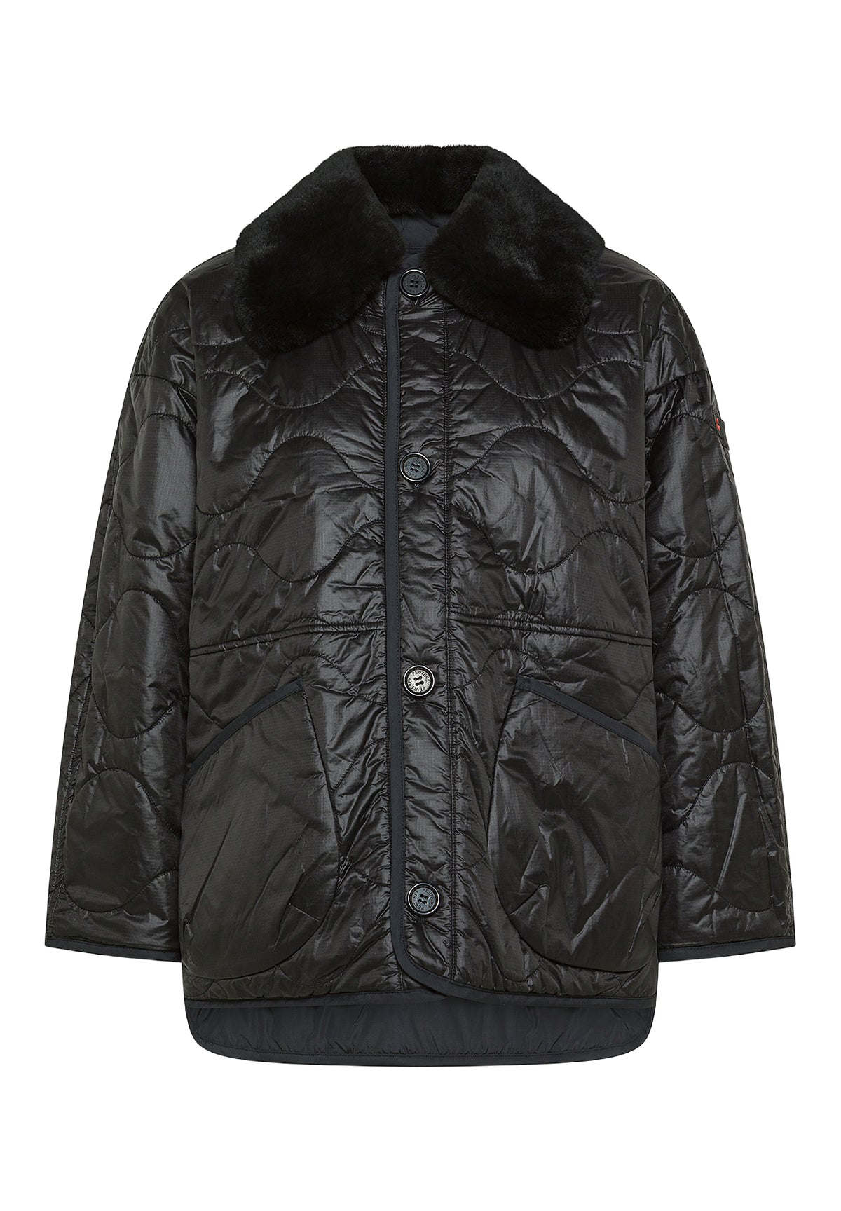 Giubbotto Ped5126 GURSKY DOUBLE BICOL BMAT FUR Nero, Nero