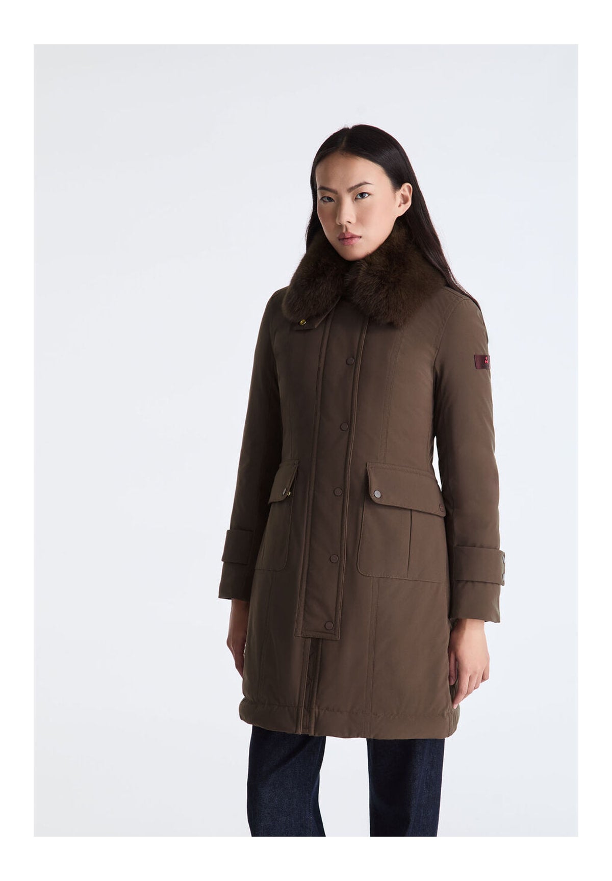 Parka Ped5741 RAKID SRTR GRS FUR Chicory Coffee