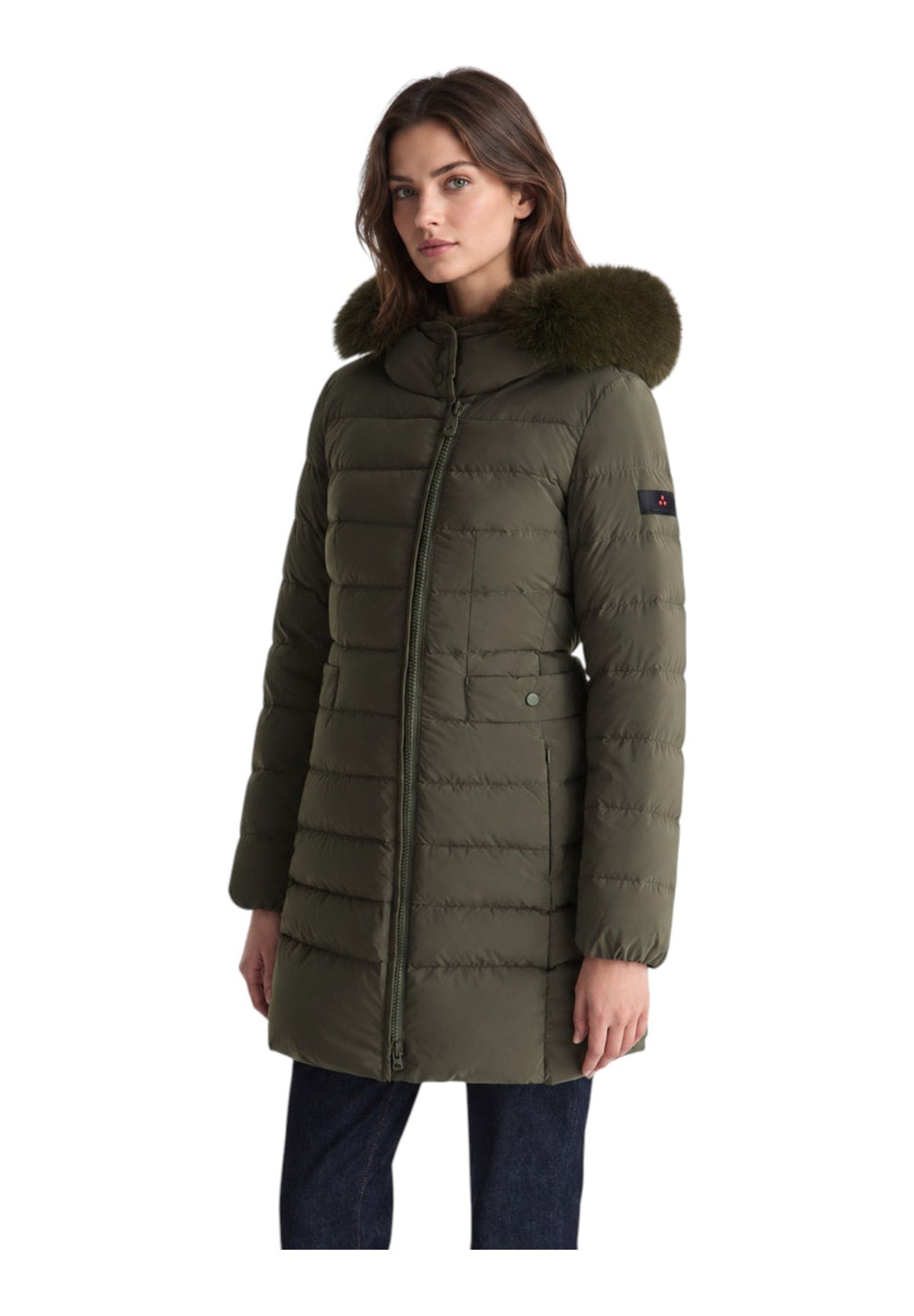 Parka Ped5458 SERIOLA ML 06 FUR Verde Edera
