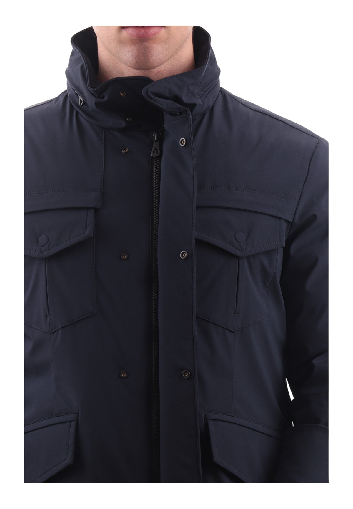Giubbotto Peu5982 STRIPES SRTR GRS 04 Blu Grafite