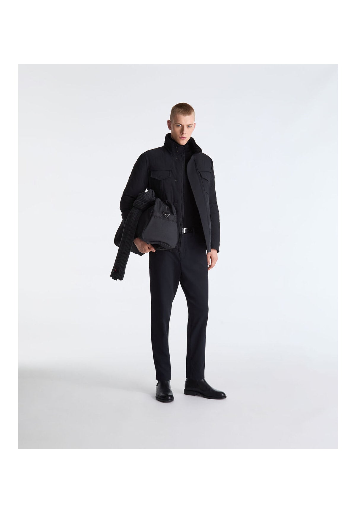 Giubbotto Peu5982 STRIPES SRTR GRS 04 Nero