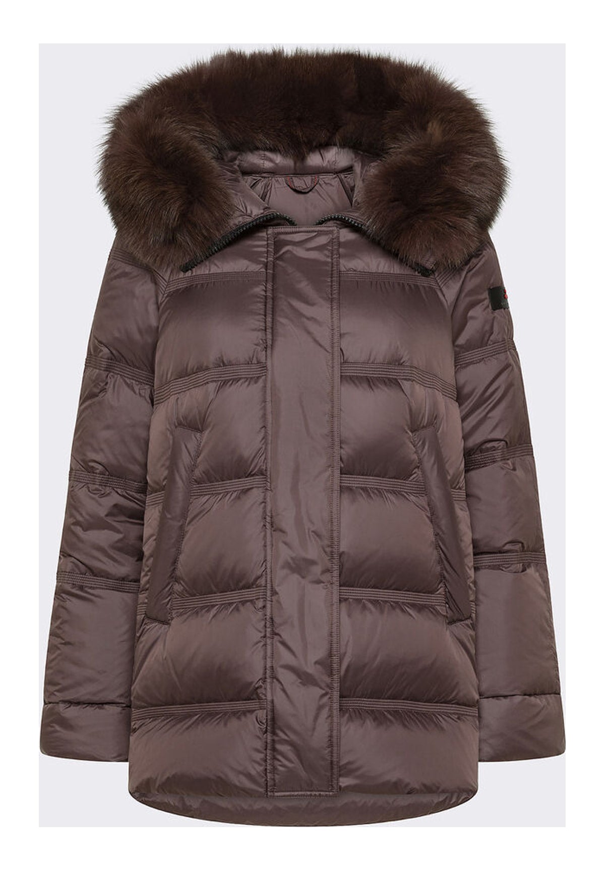 Piumino Pesante Ped5439 TAKAN MQN 04 FUR Chicory Coffee