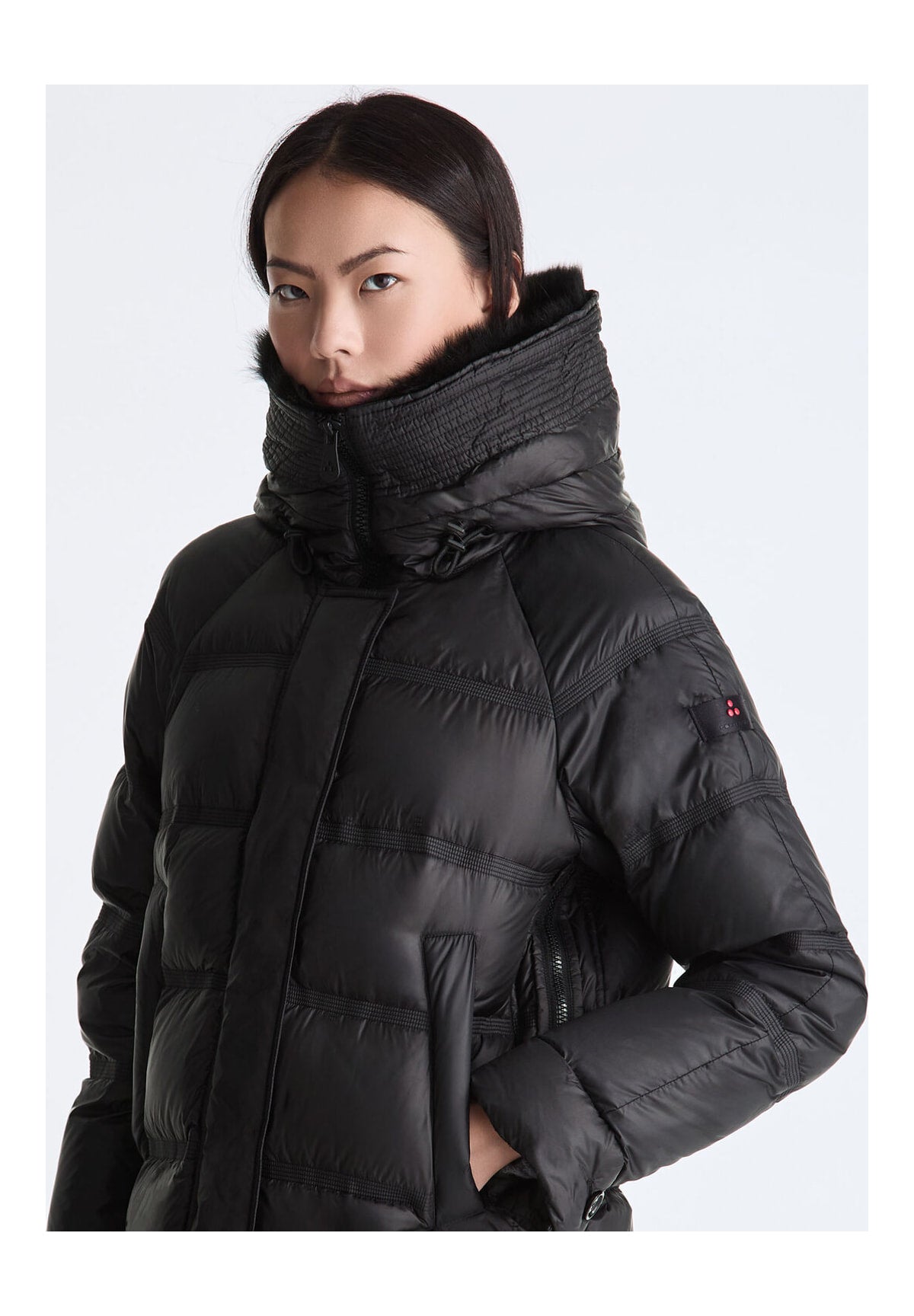 Piumino Pesante Ped5439 TAKAN MQN 04 FUR Nero