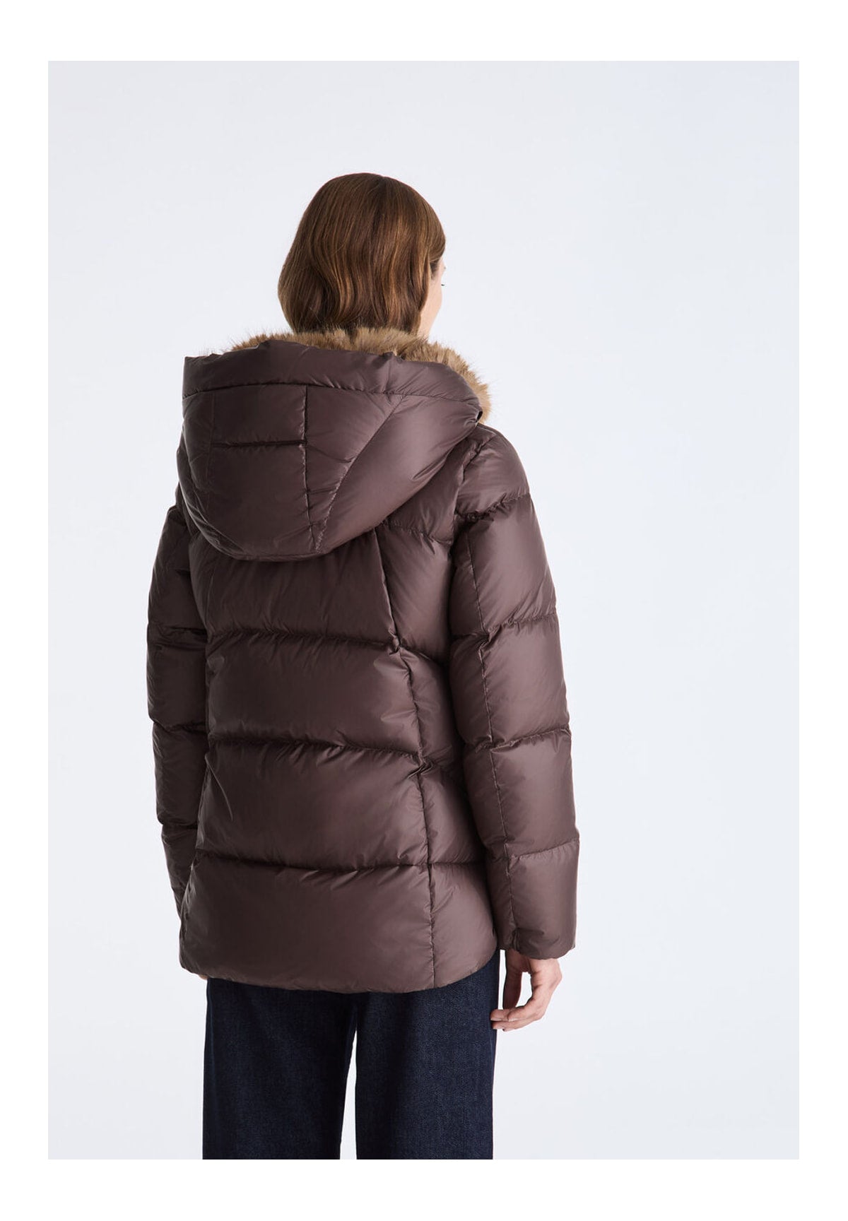Piumino Pesante Ped5748 VERTIS MQN ECOFUR Chicory Coffee