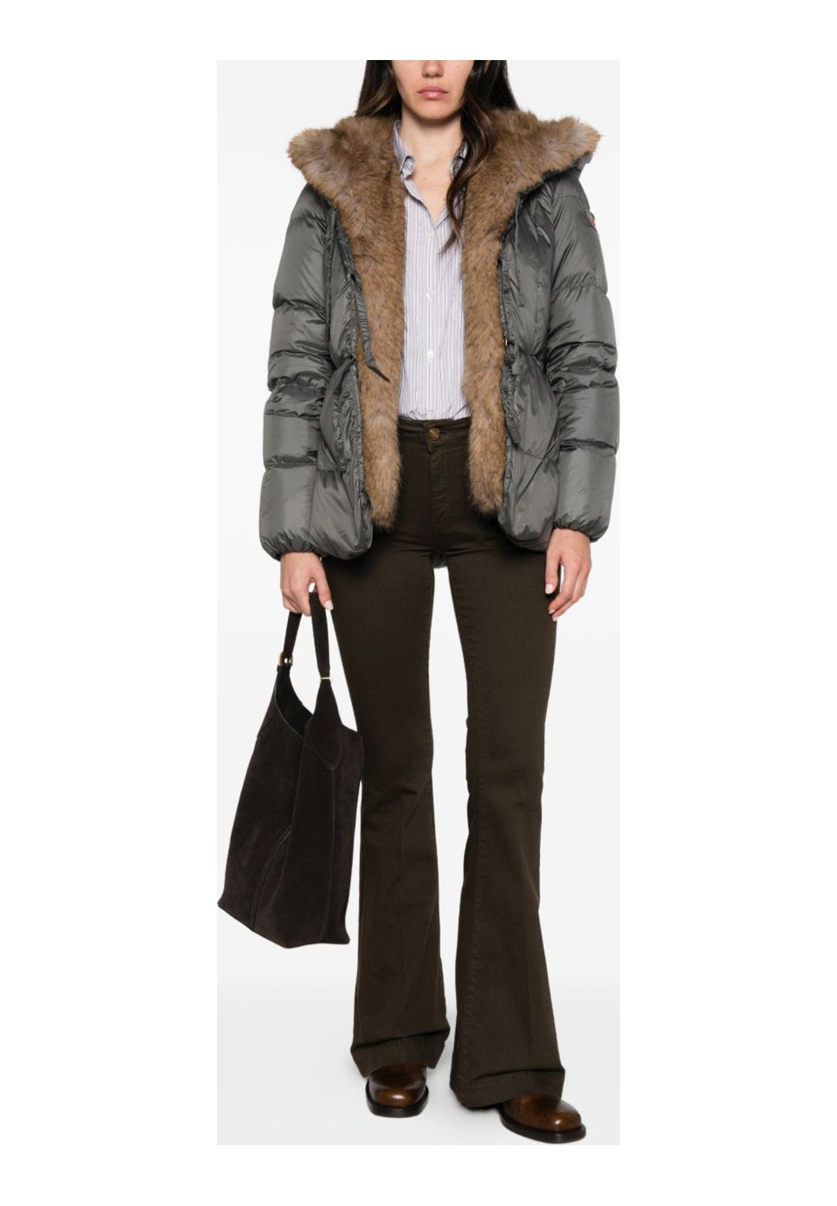 Piumino Pesante Ped5748 VERTIS MQN ECOFUR Verde Edera