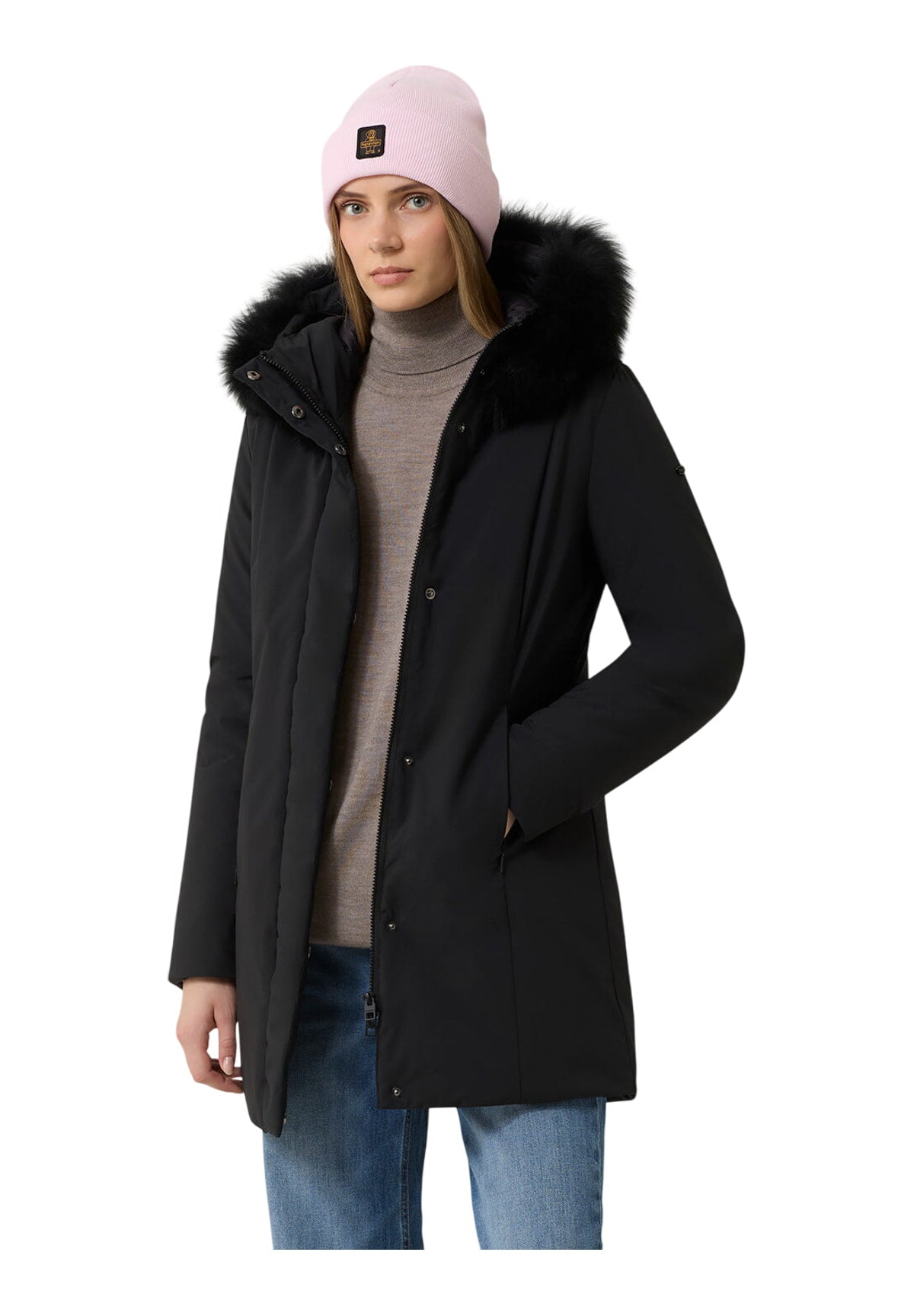 Giubbotto W99108 Xt3790 LADY TECH/1 FUR JACKET Black