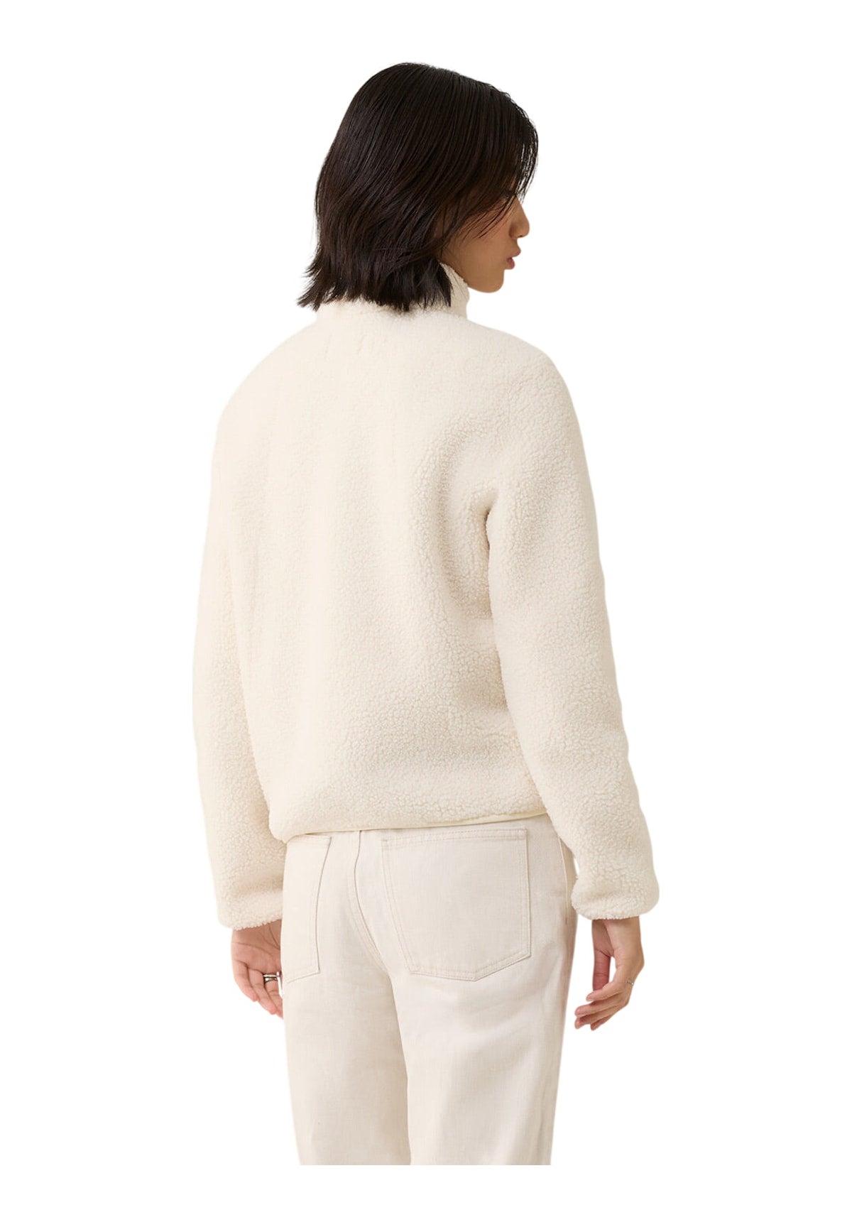 Pile W87300 Pl5463 LADY TEDDY JACKET Tofu