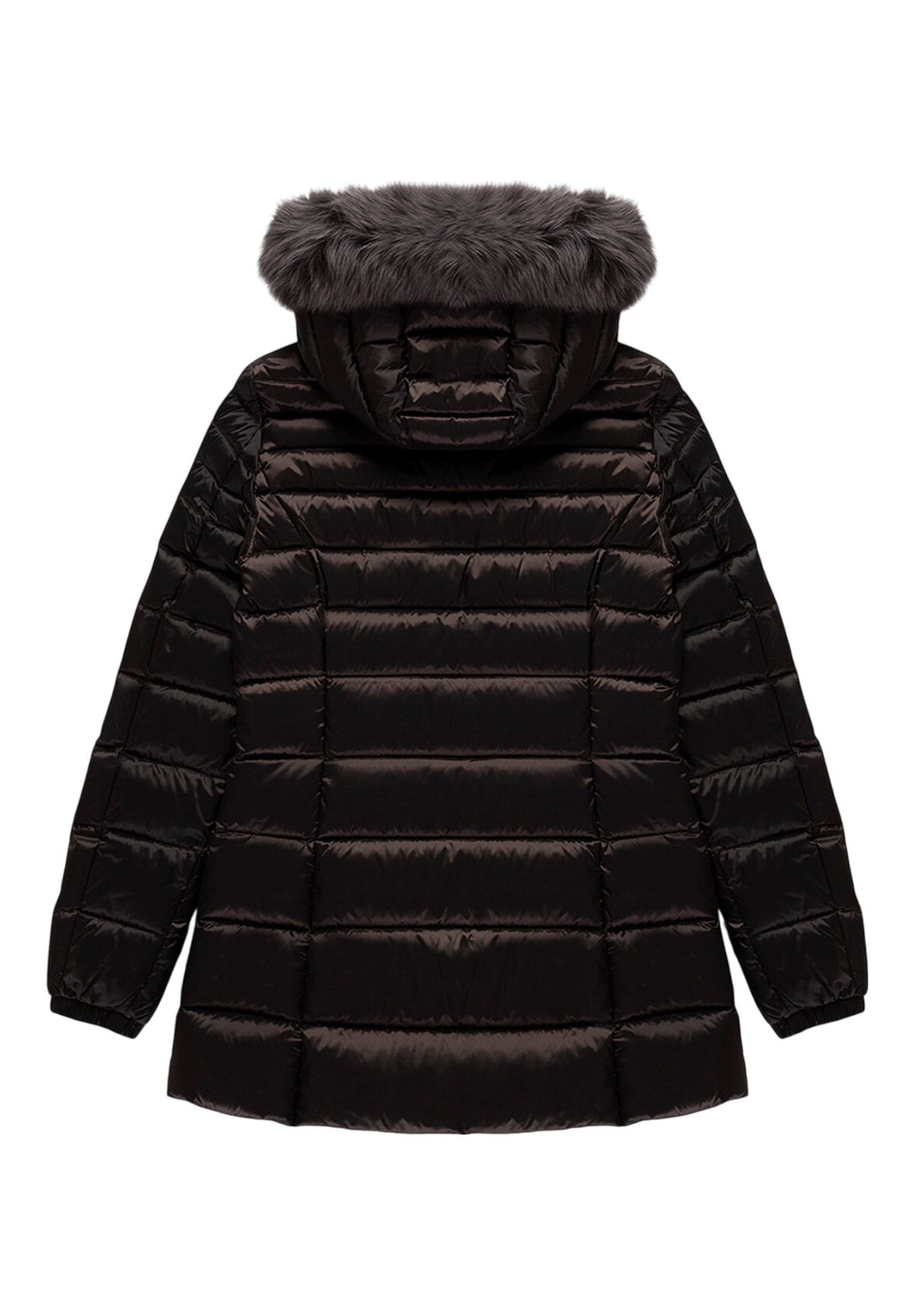 Piumino Pesante W98118 Ra0035 LONG MEAD FUR JACKET Black Coffee