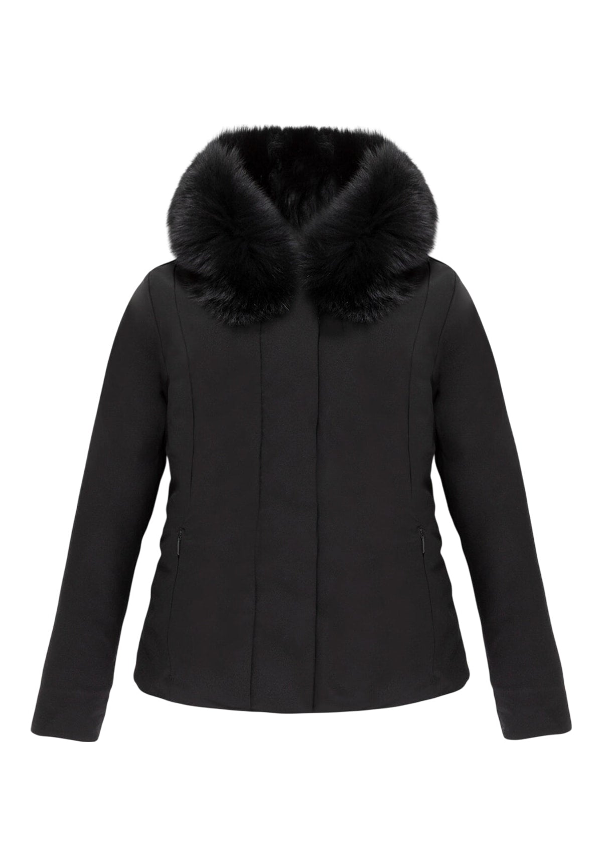 Giubbotto W99208 Xt3790 SHORT LADY TECH FUR JACKET Black