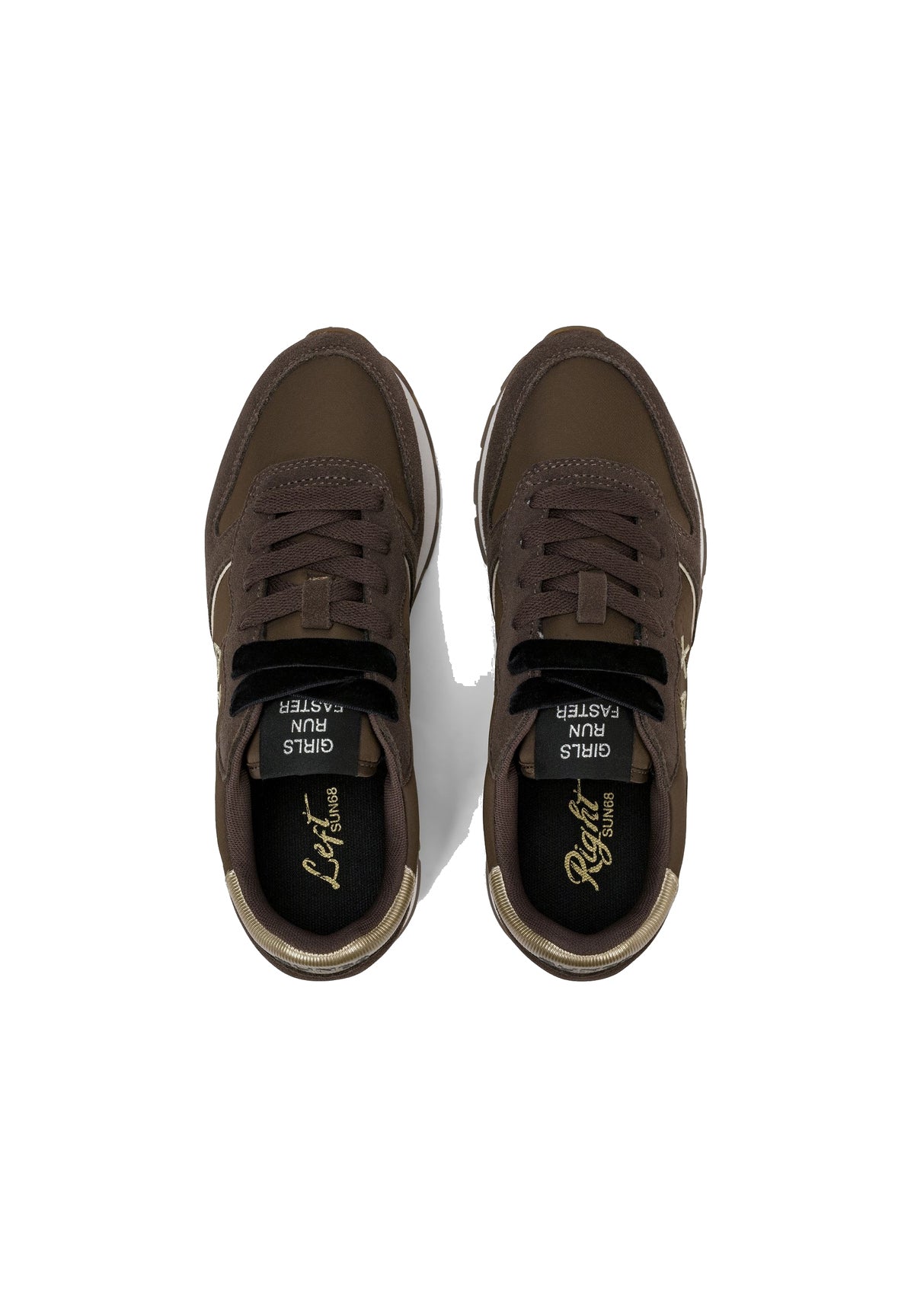 Sneakers Ally Silver Gold Z46202 Marrone