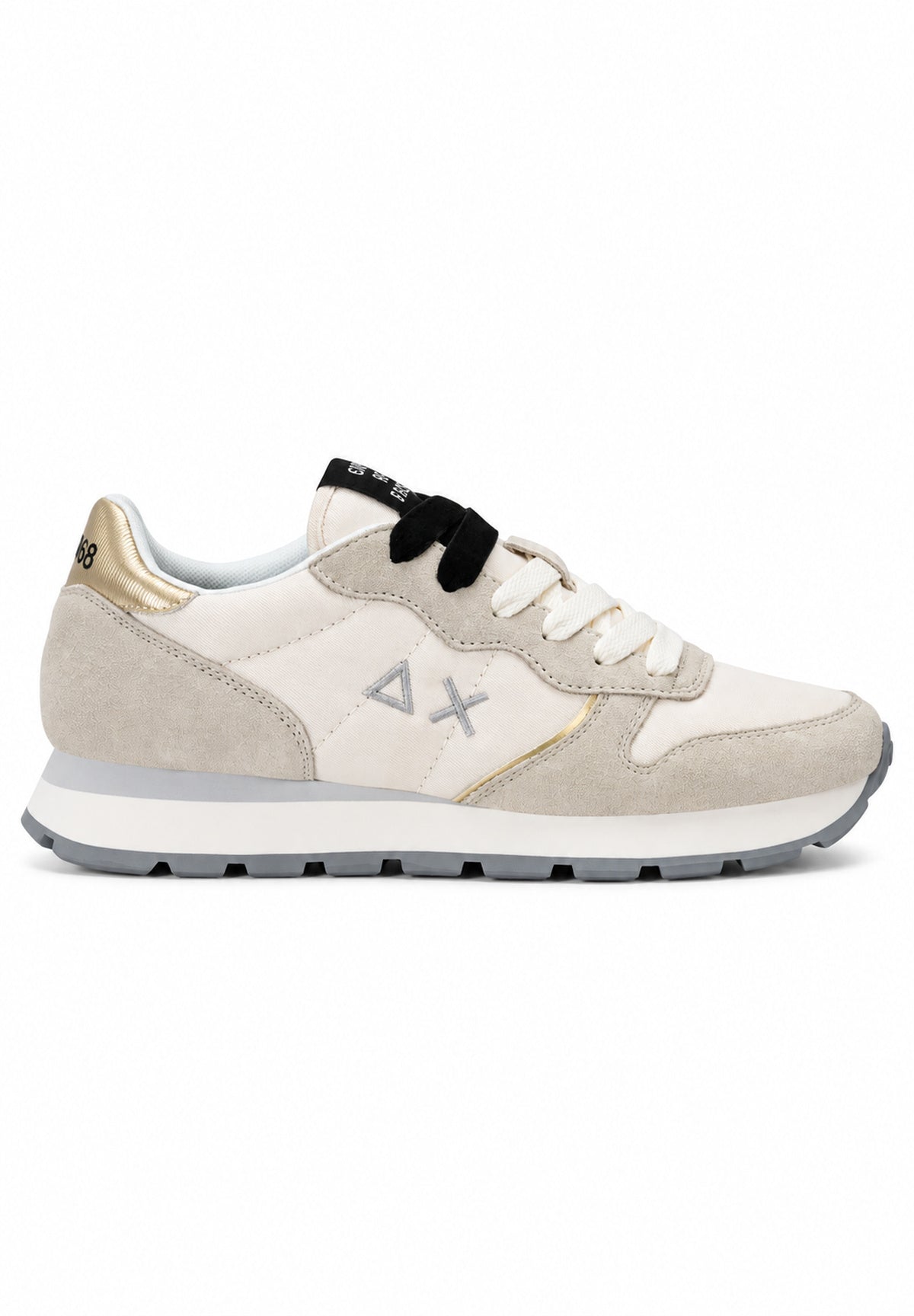 Sneakers Ally Silver Gold Z46202 Bianco Panna