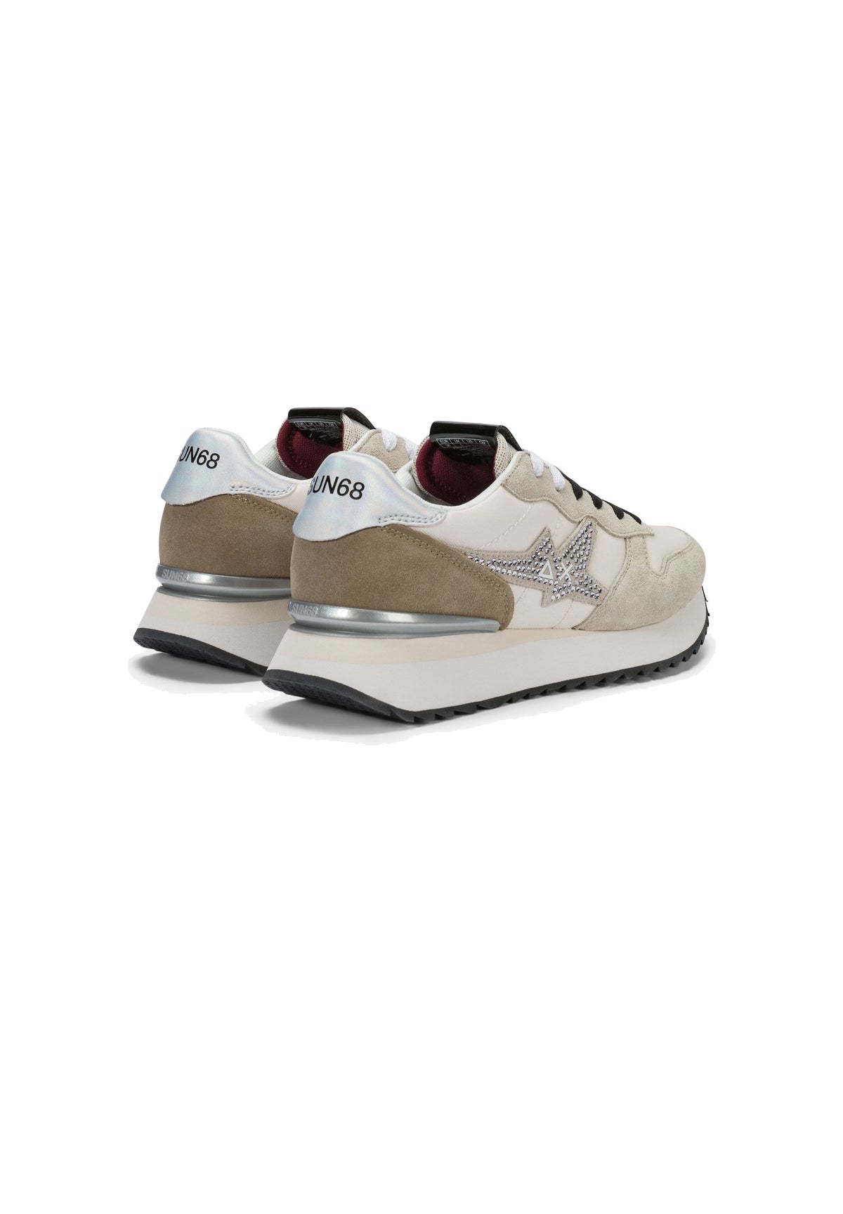 Sneakers Stargirl Strass Logo Z46223 Bianco Panna