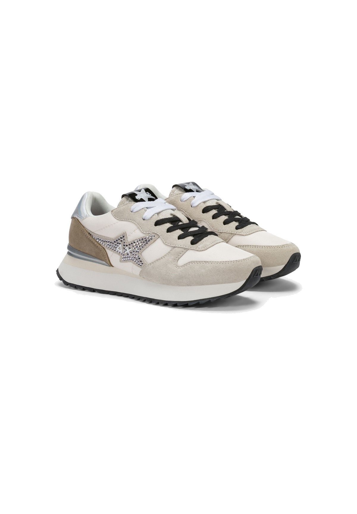 Sneakers Stargirl Strass Logo Z46223 Bianco Panna