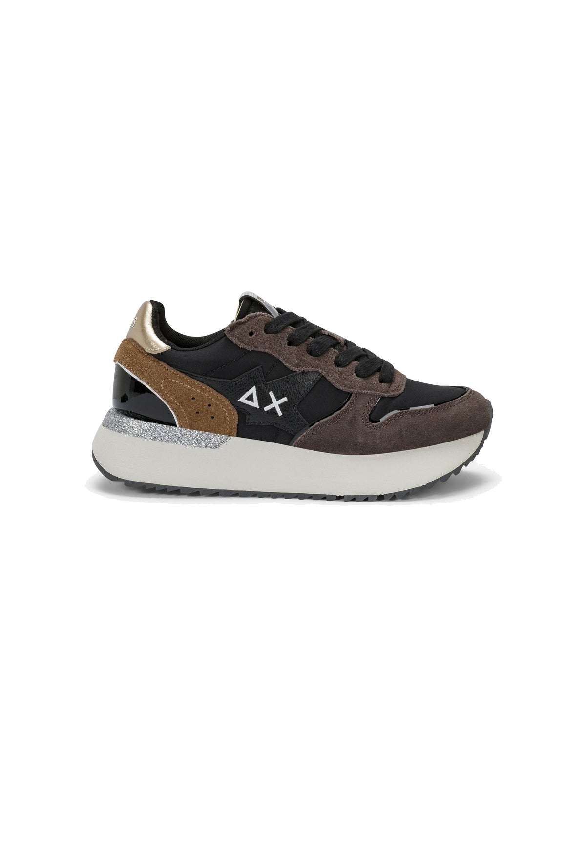 Sneakers Big Stargirl Mix Materials Z46229 Nero