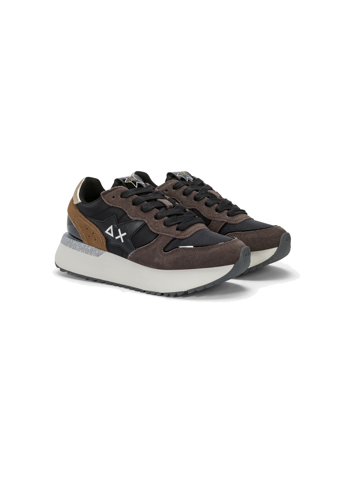 Sneakers Big Stargirl Mix Materials Z46229 Nero