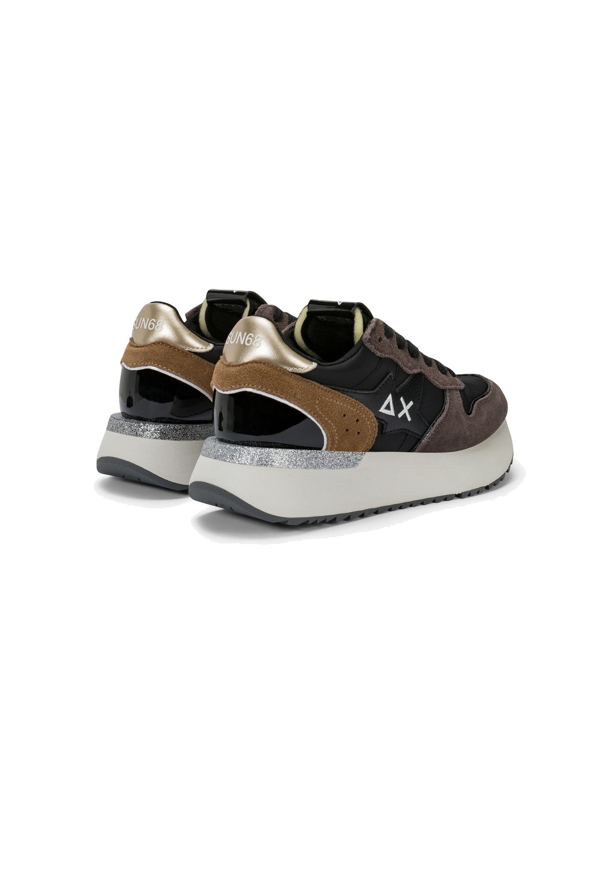 Sneakers Big Stargirl Mix Materials Z46229 Nero