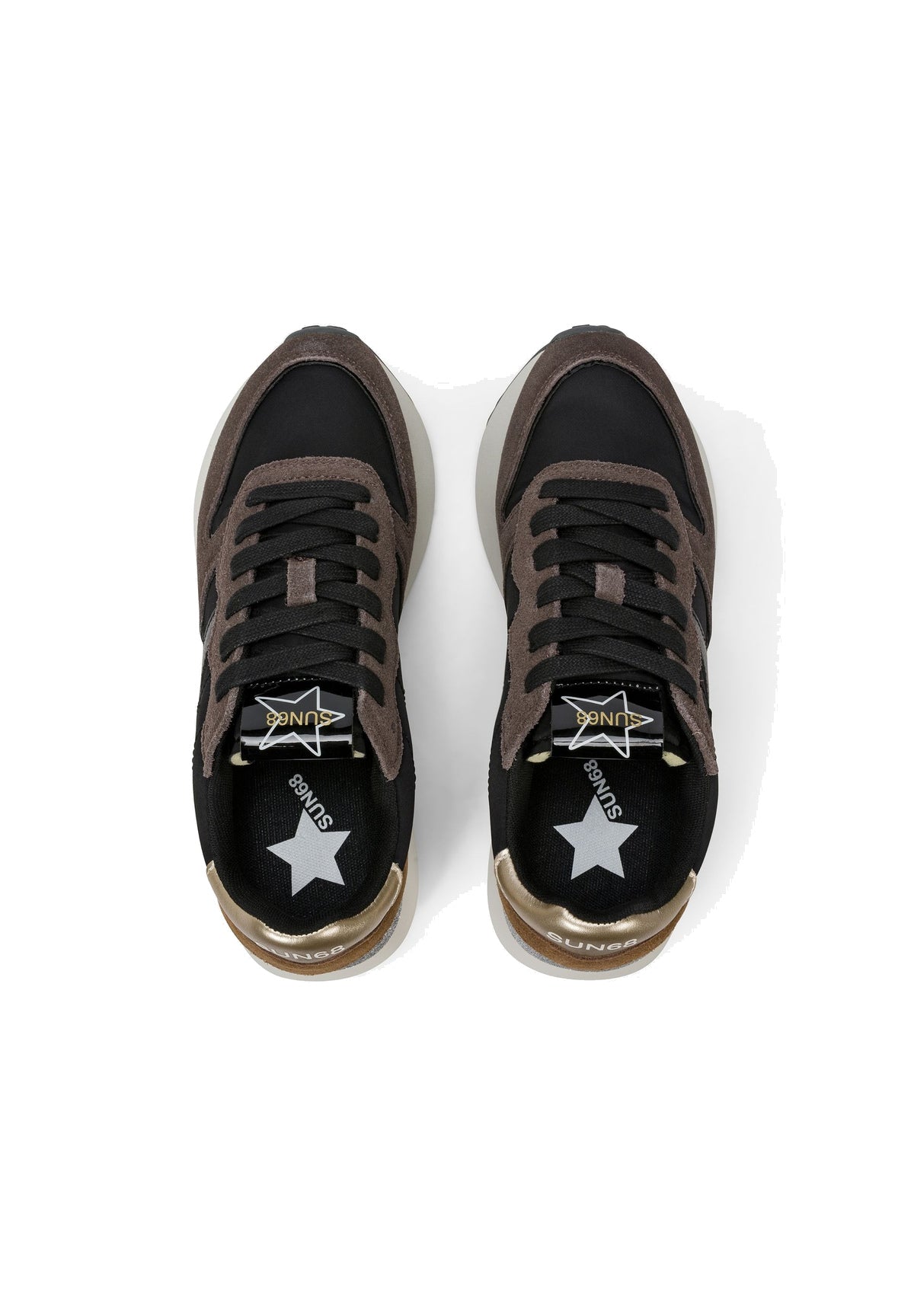 Sneakers Big Stargirl Mix Materials Z46229 Nero