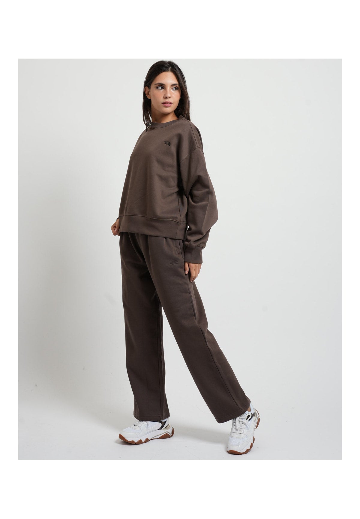 Pantaloni Tuta W Tnf Essential Simple Dome NF0A8CWD Smokey Brown