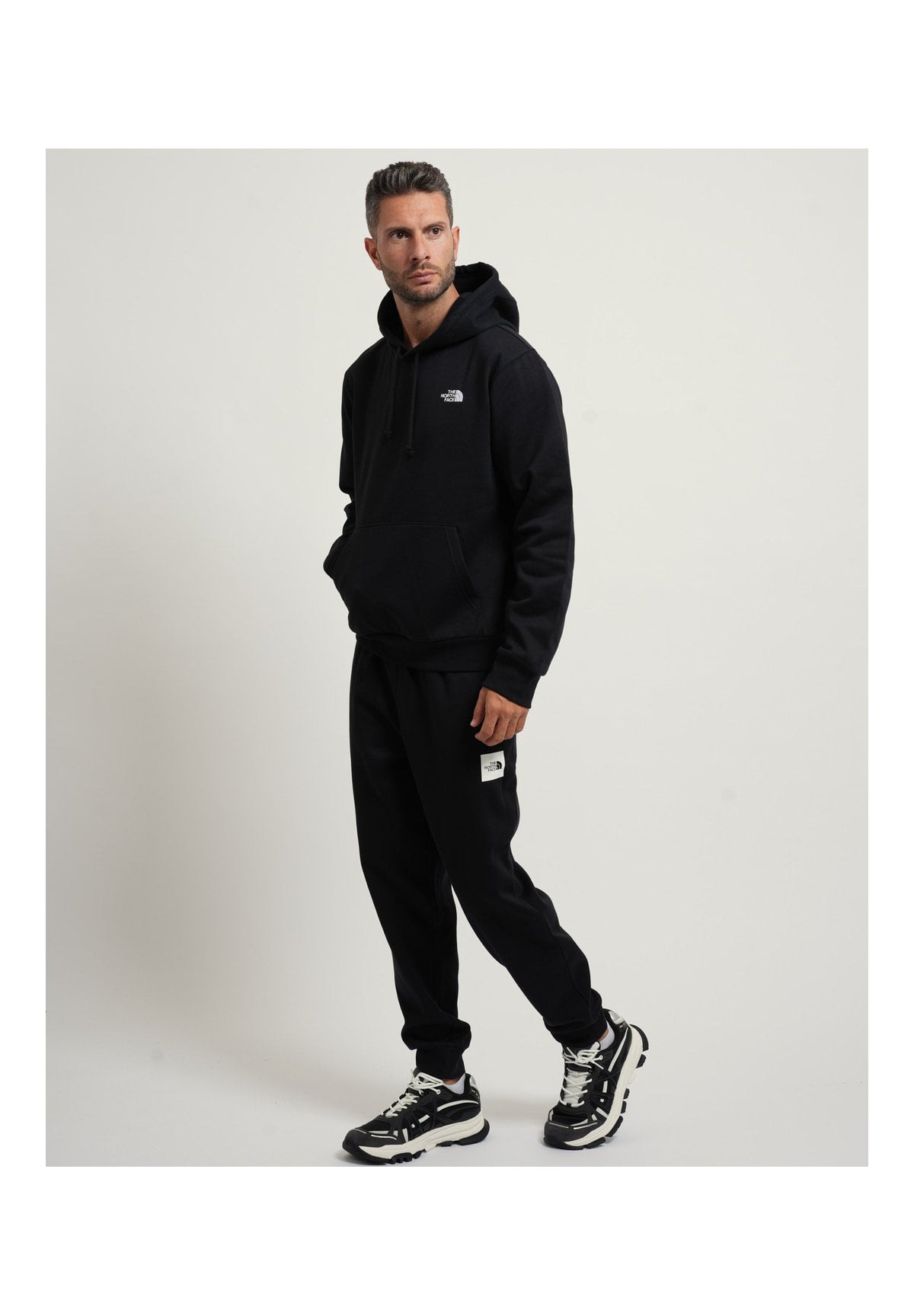 Felpa Pullover con Cappuccio M Evolution Simple Dome NF0A8CWM Tnf Black