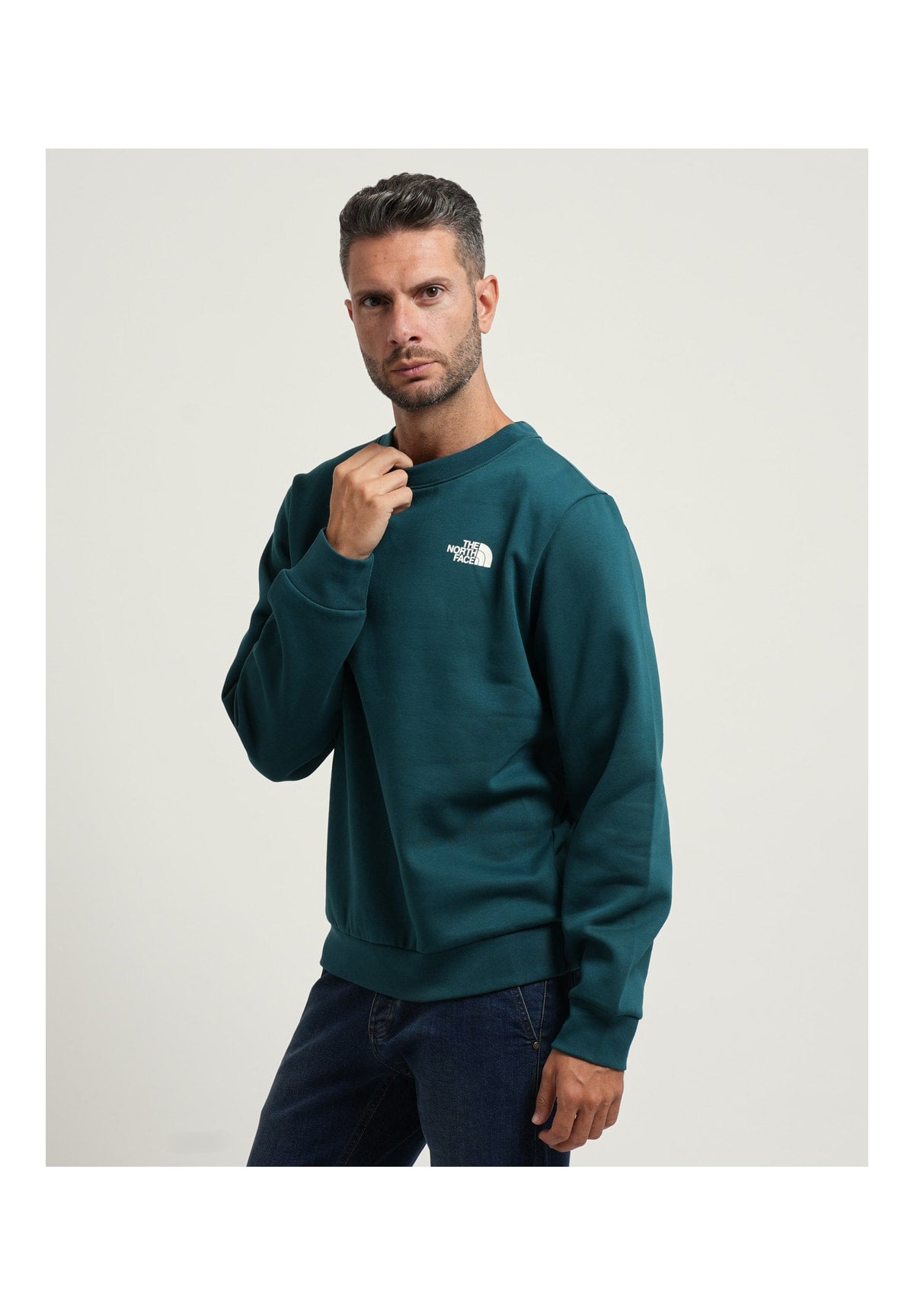 Felpa Girocollo M Evolution Box Nse NF0A8FD3 Pacific Teal