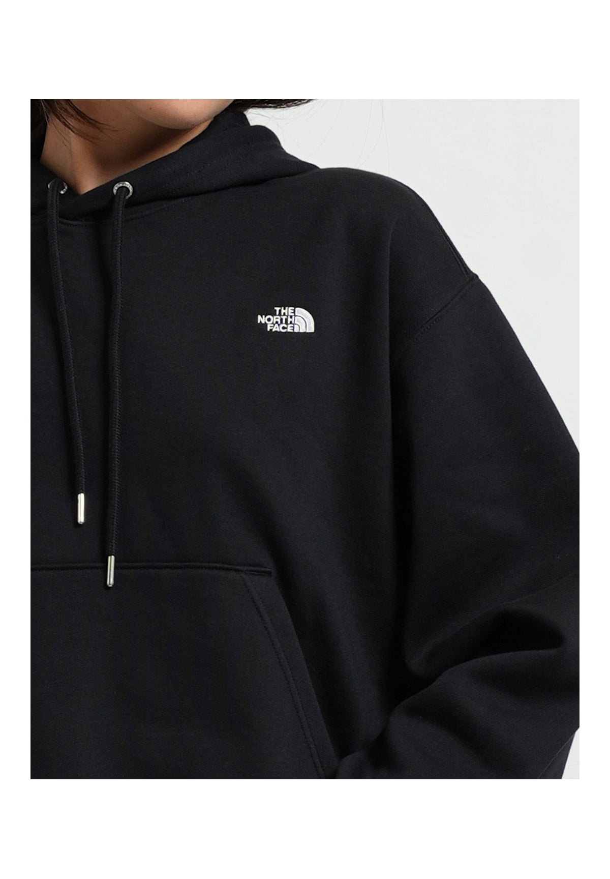 Felpa Pullover con Cappuccio W Tnf Essential Simple Dome Boxy NF0A8HBX Tnf Black