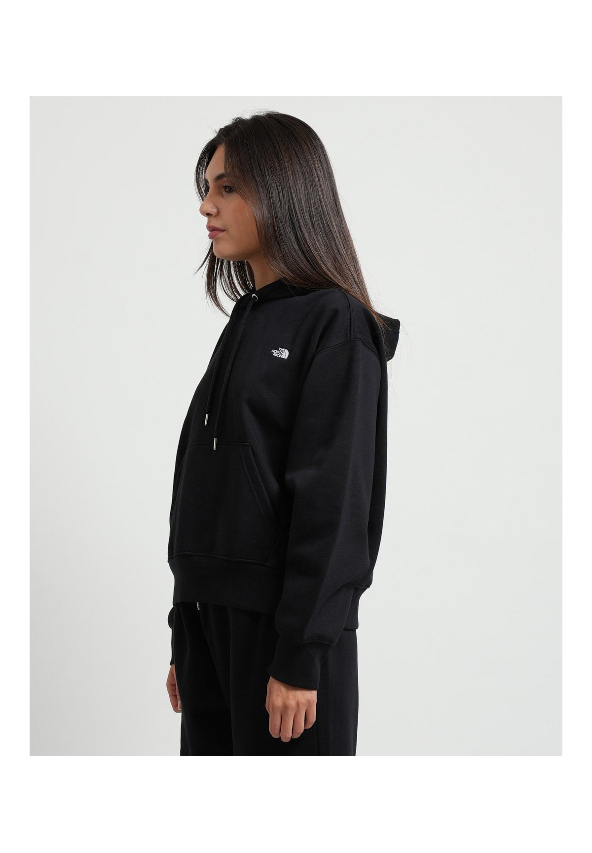 Felpa Pullover con Cappuccio W Tnf Essential Simple Dome Boxy NF0A8HBX Tnf Black