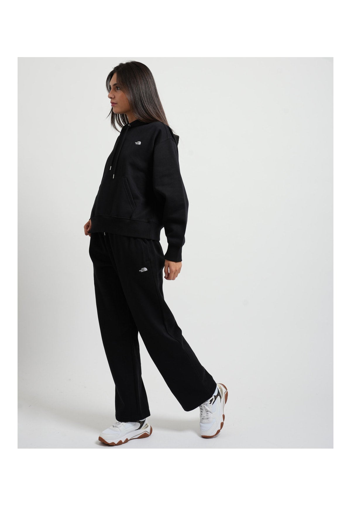 Felpa Pullover con Cappuccio W Tnf Essential Simple Dome Boxy NF0A8HBX Tnf Black