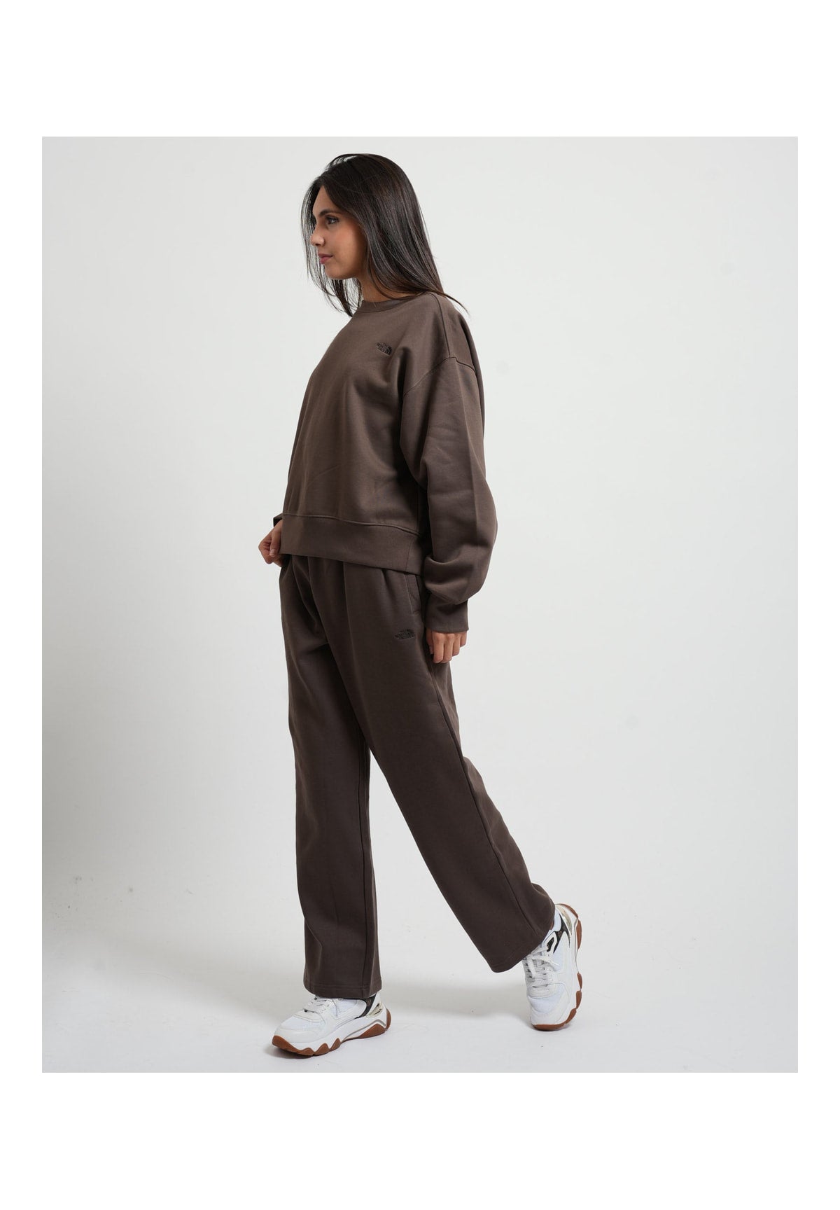Felpa Girocollo W Tnf Essential Simple Dome Boxy NF0A8HBY Smokey Brown