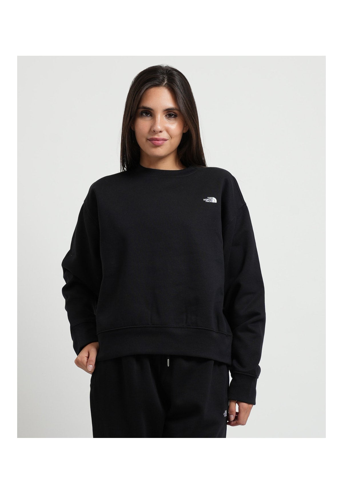 Felpa Girocollo W Tnf Essential Simple Dome Boxy NF0A8HBY Tnf Black
