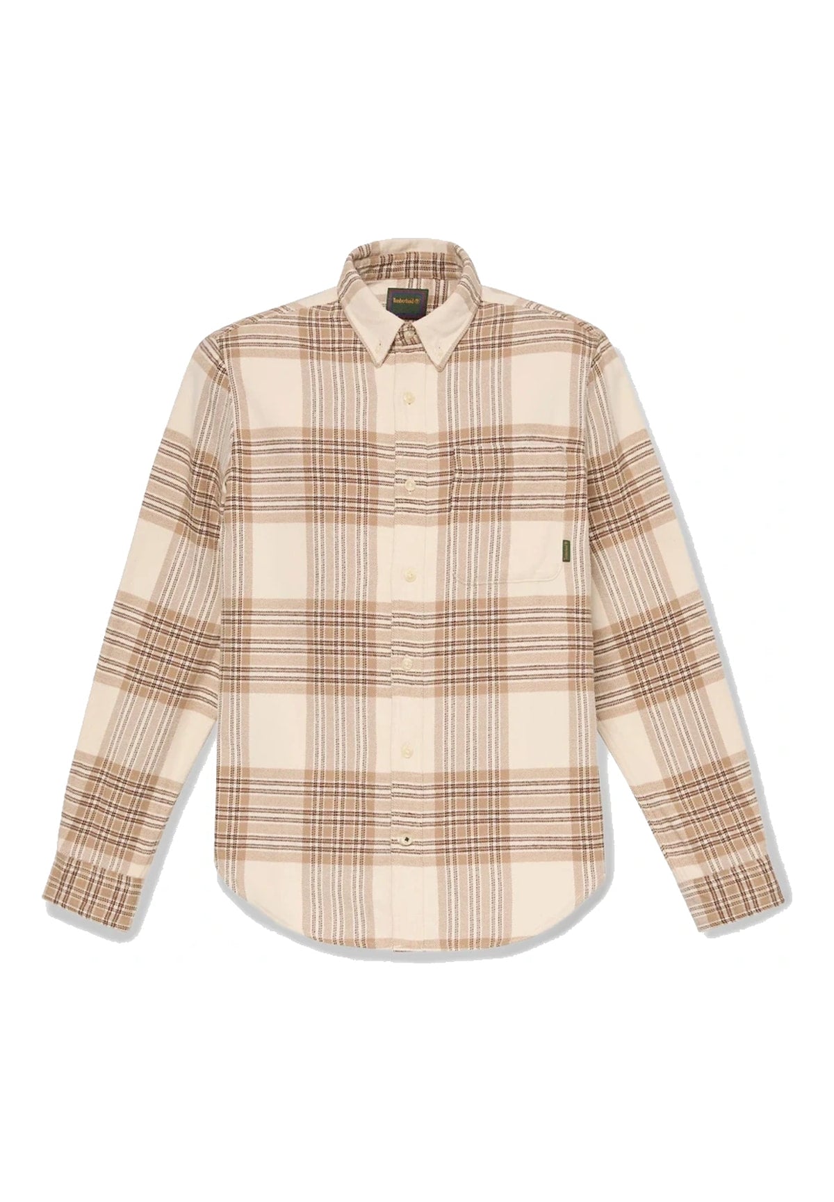 Camicia a Maniche Lunghe Flannel House Check TBC0YH82 White smoke yd