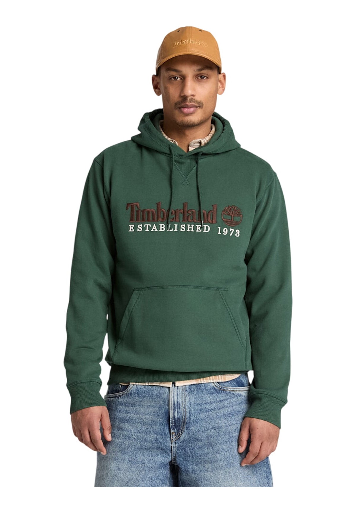 Felpa Pullover con Cappuccio Established 1973 Embroidered Logo Bb TBC0YHB6 Sycamore