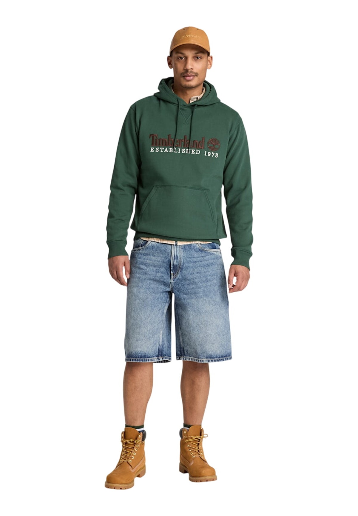 Felpa Pullover con Cappuccio Established 1973 Embroidered Logo Bb TBC0YHB6 Sycamore