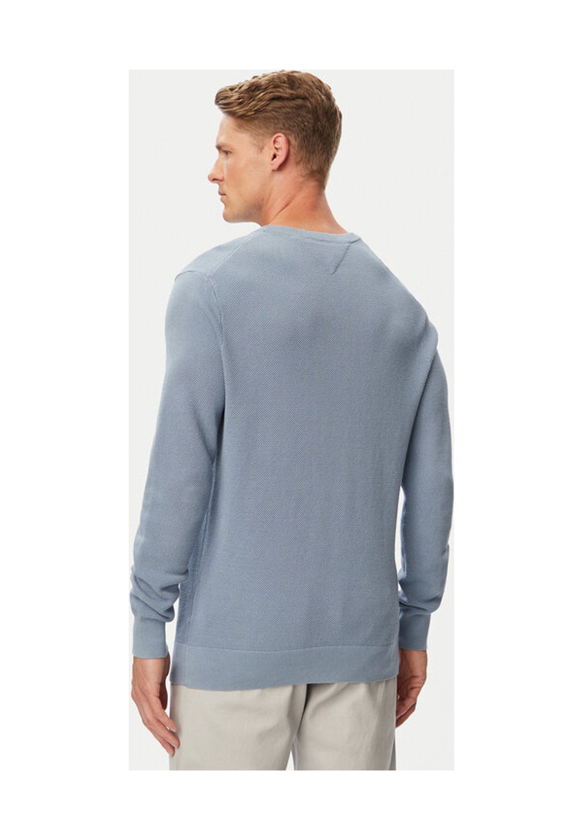 Maglione Girocollo Essential Structure MW0MW36347 Brisk Blue