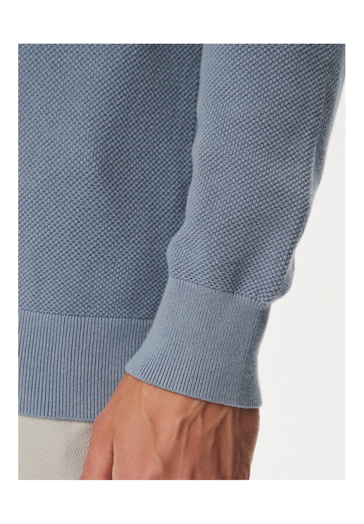 Maglione Girocollo Essential Structure MW0MW36347 Brisk Blue