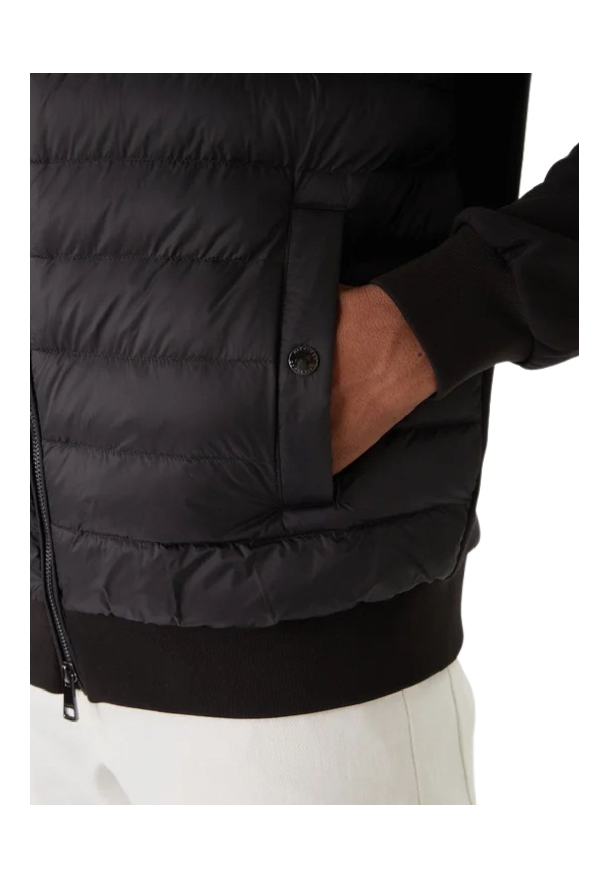 Felpa Full-Zip Mix Media Ess Rwb St MW0MW41329 Black