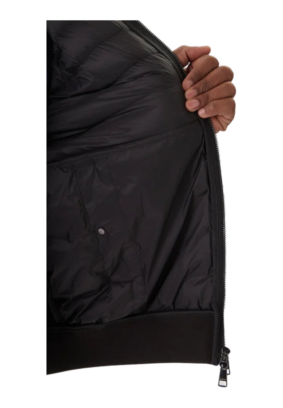 Felpa Full-Zip Mix Media Ess Rwb St MW0MW41329 Black